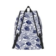 thumbnail image 3 of Daiia Blue Fish1 Vintage Canvas Backpack for Men and Women ,Hiking Backpack,Travel Laptop Bag for School,Large Capacity Backpack-Small, 3 of 8