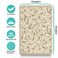 thumbnail image 5 of Dog Food Mat for Pet Dog Food Mat, Dog Mat for Food and Water, Pet Dog Cat Bowl Mat, Anti-Slip Reusable Cat Feeding Mat with Paisley Pumpkin,16inx24in, 5 of 7