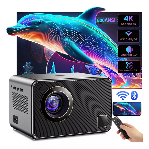 Proyector Portátil Profesional 4k Android Full Hd 5g Wifi BLOOSOM ...