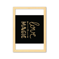 thumbnail image 1 of Cuadro de madera decorativa Unbranded El amor es magia oro A4, 1 of 3