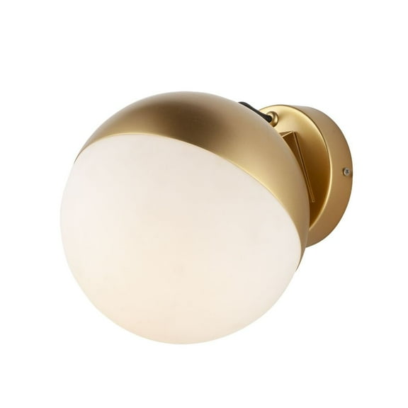 E20369-92MG ET2 Lighting Half Moon-9W 1 LED Wall sconce-7.75 Inches wide by 7.75 inches high-Metallic Gold Finish