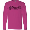 thumbnail image 3 of Inktastic Music Staff Musical Long Sleeve T-Shirt, 3 of 5