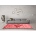 thumbnail image 3 of Ahgly Company Machine Washable Indoor Square Persian Red Traditional Area Rugs, 6' Square, 3 of 4