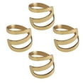 thumbnail image 3 of Fennco Styles Contemporary Zig Zag Metal Napkin Rings, Set of 4, 3 of 5