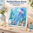 thumbnail image 7 of Ocean Theme Pearl Art DIY Kit, Special Shape Pearl Art Kit, Diamond Pearl Art Kit, DIY Pearl Painting Craft Kit for Adults Beginners, Ocean Wall Decor, 7 of 7