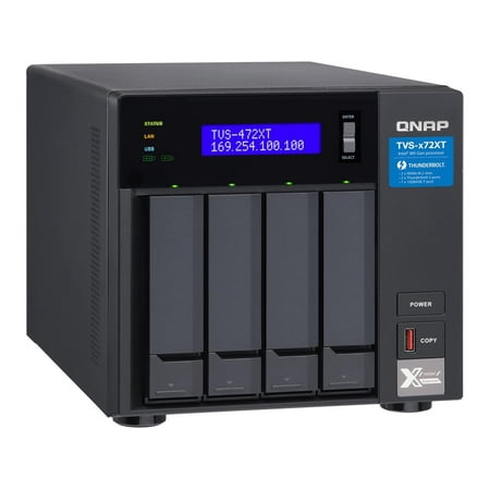 UPC: 0885022021512 | QNAP TVS-472XT-i3-4G-US Diskless System Network Storage