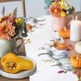 thumbnail image 4 of Fall Orange Pumpkin Table Runner, Autumn Thanksgiving Kitchen Dining Table Decoration for Home Party Decor 13x60 Inches, 4 of 9