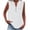 White, variant on Omexry Workout Tank Tops Woman Women's Solid Color V-Neck Button Sleeveless Pocket Pullover Fashionable Tank