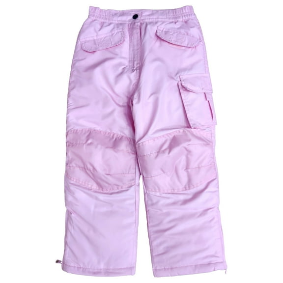 Platinum Girls Pink Water & Wind Resistant Insulated Cargo Snow Pants Size 4