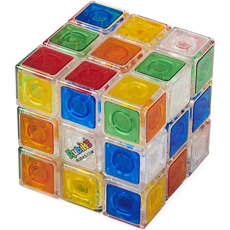 UPC: 0778988409824 | Rubik’s Crystal New Transparent 3×3 Cube Classic Color-Matching Problem-Solving Brain Teaser Puzzle Game Toy for Kids and Adults Aged 8 and up