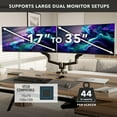 thumbnail image 6 of Heavy-Duty Dual Monitor Mount with Gas Spring Arms, 6 of 18