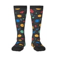 thumbnail image 2 of Lsque Vintage Records Printed Crew Socks Men's Women's LightWeight Thin Casual Calf Socks ,Knee High Socks,Cotton Socks, 2 of 9