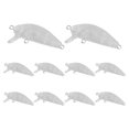 thumbnail image 1 of 10Pcs Fishing Lure Body 5cm 2.7G Unpainted Crankbait Vib Minnow Wobblers Hard Bait Blank Lures, 1 of 5