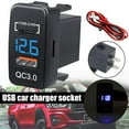 thumbnail image 2 of Daily Mix Store TypeC Car Charger with QC30 Port Voltmeter Fast Charging New G4, 2 of 9