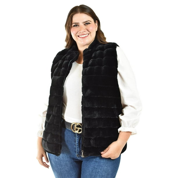 Combinar Chaleco Peludo Vestido Con Chaleco De Peluche Chaleco De