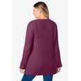 thumbnail image 3 of Woman Within Plus Size Long-Sleeve Crewneck Soft Waffle Knit Thermal Shirt, 3 of 6