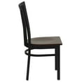 thumbnail image 5 of Flash Furniture HERCULES Series Black School House Back Metal Restaurant Chair - Mahogany Wood Seat, 5 of 7