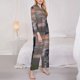 thumbnail image 3 of Balery Black Dragon Cliff Dawn Conjunto de Pijama con Estampado para Mujer, Conjunto de Dos Piezas con Manga Larga, Ropa de Dormir Suave con Bolsillos, Pijamas Cómodos-X-Large, 3 of 7