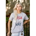 thumbnail image 4 of USA All the Way American Pride Unisex Fleece Graphic Zip Up Hoodie Brisco Brands 5X, 4 of 6