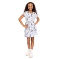 thumbnail image 2 of Bluey Girls Allover Print Dress with Short Sleeves, Sizes 4-12, 2 of 8