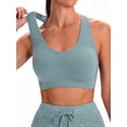 thumbnail image 2 of MINTREUS Sports Bras for Women,Padded Strappy Sports Bras Criss-Cross Back Yoga Cami Medium Support Sports Bras with Removable Cups, 2 of 6