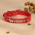 thumbnail image 5 of Pet Artist Personalized Dog Cat Collar DIY Name Letter Small Pet Puppy Bling PU Leather, 5 of 10