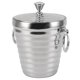 thumbnail image 3 of Cubo de Hielo Cubo de Vino Acero Inoxidable Doble Pared con Tapa Pinzas Colador Contenedor de Hielo de Gran Capacidad para Bar Fiesta 2L, 3 of 5