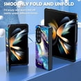 thumbnail image 5 of Petocase for Samsung Galaxy Z Fold 4 Case,Thin Slim Stylish TPU Bumper Shockproof Drop Protection Phone Cover for Girls Women,Blue, 5 of 8