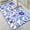 Blue White Floral, variant on 1pc Black White Botanical Bathroom Rug Bathroom Decor and Accessories- Durable,Anti Slip,And Quick Drying,Suitable For Indoor/outdoor Use - Perfect For Bathrooms,Bedrooms,Kitchens