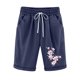 thumbnail image 1 of Pantalones Cortos Casuales Impresos de la Cintura Elástica con Bolsillos, Pantalones Casuales para Todo el Uso Diario de la Temporada, 1 of 3