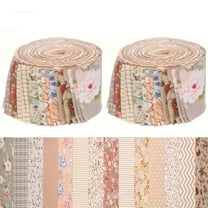 84Pcs Jelly Roll Fabric Strips for Quilting and Sewing, 2.6" x 20" Precut Fabric for DIY Craft Handmade Accessories, Floral