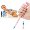 thumbnail image 1 of Disparador de pastillas para gatos Unique Bargains, seguro y fácil de usar, con 2 puntas de silicona suave premium, alimentador de medicina para gatos y perros, color rosa, 1 of 7