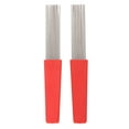 thumbnail image 2 of Comb Style Guiro Scraper Brush, Compact 2PCS Multifunctional Sturdy Wide Application Ergonomic Design Handle Guiro Brush Clear Sound  for Live Performances, 2 of 7