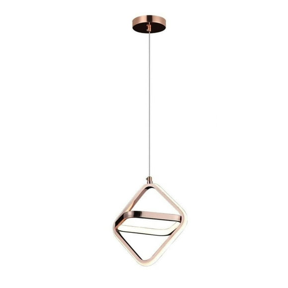 Lampara Colgante La luz de victoria Triangulo Cobre