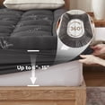 thumbnail image 4 of BEDLORE Twin XL Mattress Topper, Bamboo Pillow Top Pad for Back Pain Relief, Thick Soft Mattress Cover with Deep Pockets 6-15 inch(Grey), 4 of 9