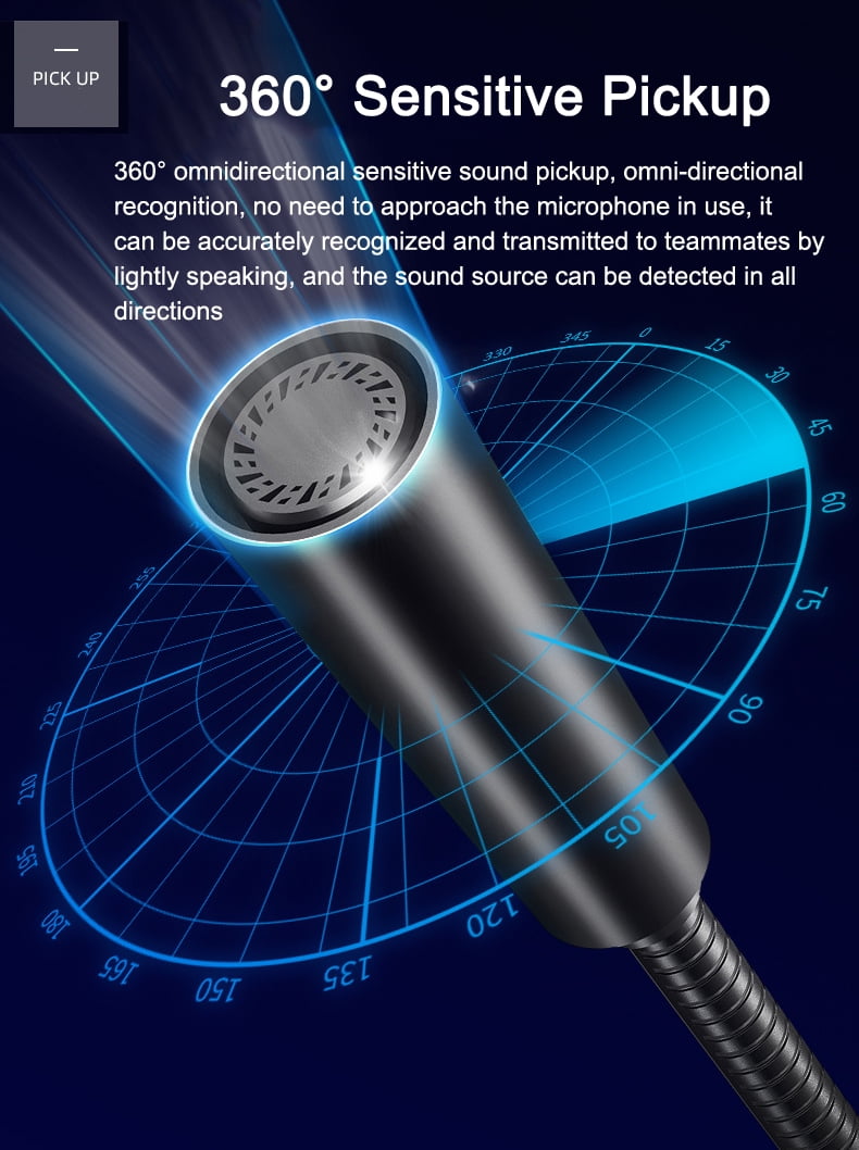 USB Recording Microphone WIth RGB LED Light Stand For Laptop YouTube Live Broadcast Karaoke Gamers Computer Microphone