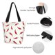 thumbnail image 4 of Fotbe Chili Bolsa de Playa con Estampado, Bolsa de Hombro, Bolsa de Mano Espaciosa, Bolsa de Viaje Ligera, Bolsa de Compras Versátil, 4 of 6