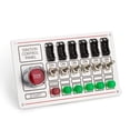 thumbnail image 4 of 12V Racing Switch Panel Race Car Ignition Accessory Engine Start, 6 Indicator Light  6 Fused Toggle Quick Off  Switch, 4 of 6