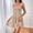 Beige, variant on Sundresses for Women Holiday Pleated Stretchy Regular Fit Women's Dress Summer 2026 Solid Color Sleeveless Beach Dress The Holiday for Lounge and Relax XL