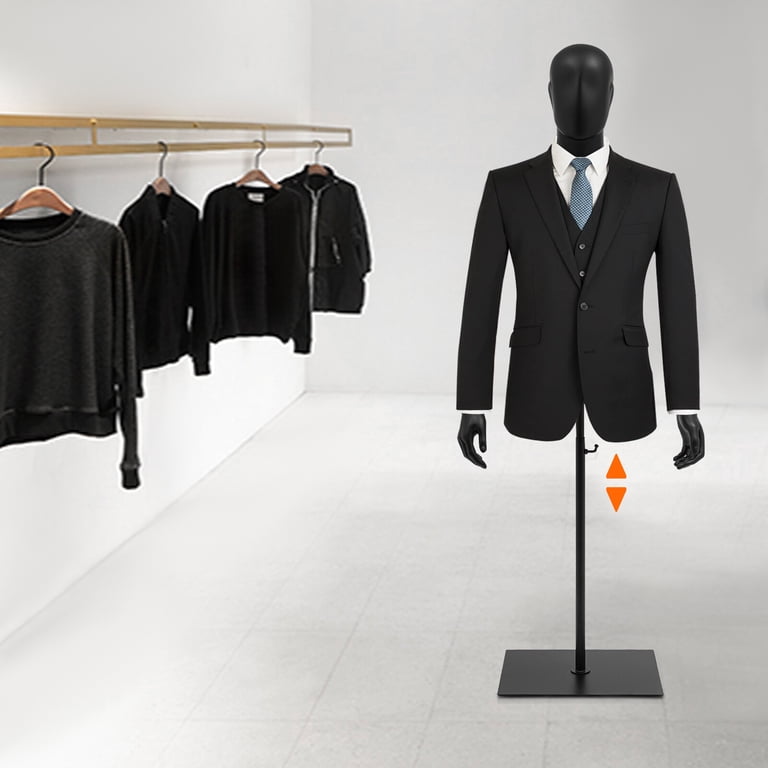 Miumaeov Male Dress Form Display Metal Stand Dress Form Adjustable Height Clothing  Form - Walmart.com
