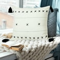 thumbnail image 2 of Desert fields Bohemian Basics Geometric Embroidered Throw Pillow, 2 of 10
