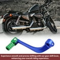 thumbnail image 5 of Unique Bargains Folding Motorcycle Gear Shifter Lever for Honda CRF110F 2013-2018 Aluminum Alloy Pedal Shift Lever Arm Blue Lever Green Head with Silver Tone Ring, 5 of 6