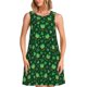 thumbnail image 1 of Balery Happy St. Patrick's Day Vestidos de verano para mujer con estampado: vestido holgado sin mangas, vestido playero informal y cómodo para días calurosos., 1 of 7