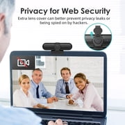 Vizolink 2K/1080p Webcam with 2 Microphones for PC Laptop Conference Streaming Gaming Autofocus USB Web Cam