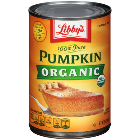 (3 Pack) LIBBY'S 100% Pure Organic Pumpkin 15 oz (Best Canned Pumpkin Puree)