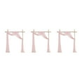 thumbnail image 3 of Youkk Polyester Transform Venue With Wedding Valance For Grand Entrance Elegant Display Wedding Arch Drape silver pink 3Set, 3 of 6