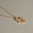 thumbnail image 2 of 14K Gold and Diamonds Chamseh / Hamsah ( Hand) Shaker Pendant, 2 of 6