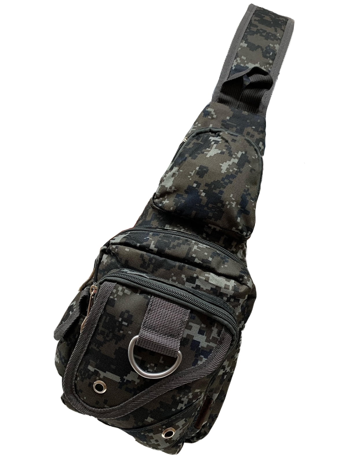 Gravity Trading Front Flap Crossbody Adjustable Sling Bag - City Camo