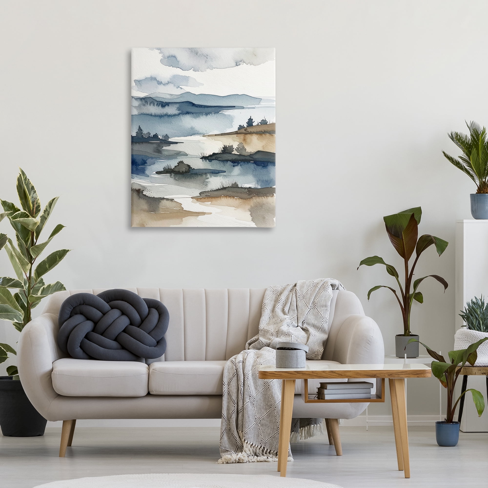 Stupell Industries The Flow Of Water Canvas Wall Art, design by Alonza Saunders