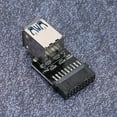 thumbnail image 4 of PI Nto Port US Adapter Converter,19PIN to 2-Port USB Computer PIN Header US Adapter Converter Extended Durability, 4 of 7
